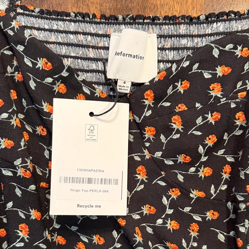 Reformation fitted blouse